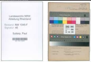 Entnazifizierung Paul Suttarp , geb. 18.01.1903 (Finanzbeamter)