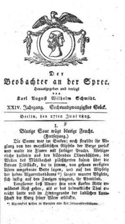 26. Stueck, 27. Juni 1825