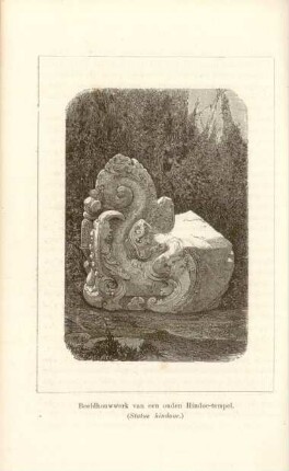 Beeldhouwwerk van een ouden Hindoe-tempel