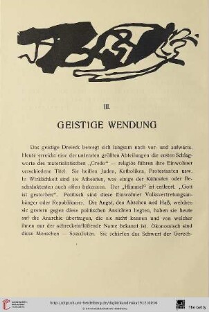III. Geistige Wendung