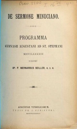 De sermone Minuciano