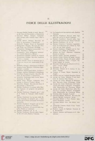 II. Indice delle illustrazioni