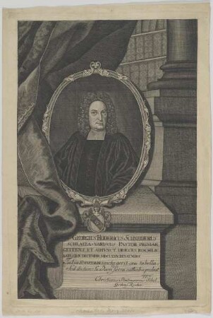 Bildnis des Georgius Fridericus Schneiderus