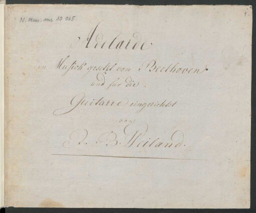Adelaide; V, guit; A-Dur; LvBWV op. 46; KinB op. 46; op. 46