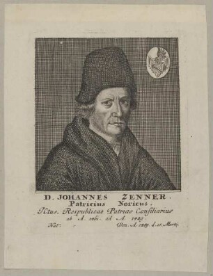 Bildnis des Johannes Zenner