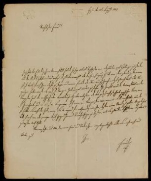 17: Brief von Egid V. von Löhr an Gustav Hugo, Gießen, 22.8.1837