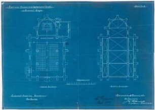St. Laurentius, Rudersdorf bei Wilnsdorf: Unterer und oberer Grundriss 1:100