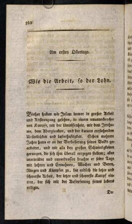 322-335, Am ersten Ostertage.