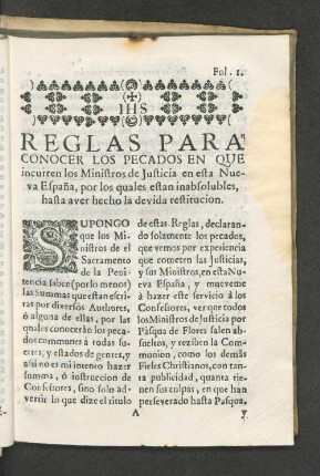 Reglas para conocer los pecados ...