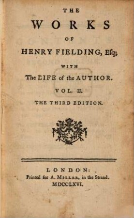 The works of Henry Fielding : with the life of the author ; in twelve volumes, 2
