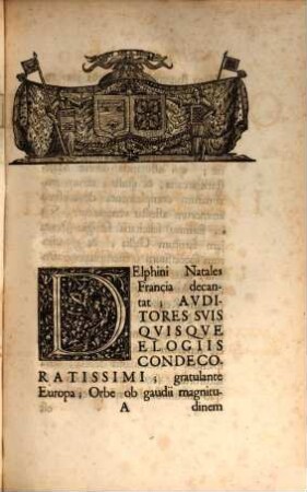 Genethliacus quo Ludovico XV. delphini natales anno 1729 Argentorati iussu publico gratulatus est Johann Daniel Schöpflin