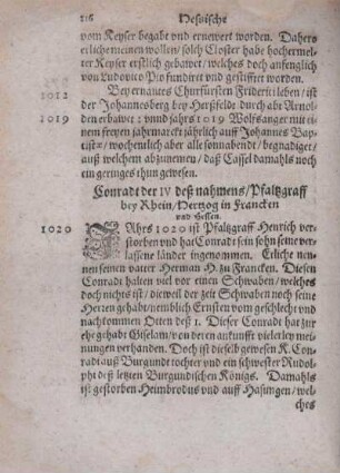 Conradt der IV. deß nahmens Pfaltzgraff bey Rhein, Hertzog in Francken vnd Hessen.