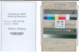Entnazifizierung Wolfgang Stephan , geb. 03.06.1908 (Gesellschafter)