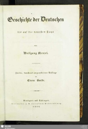 Geschichte der Deutschen bis auf die neuesten Tage