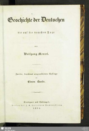 Geschichte der Deutschen bis auf die neuesten Tage