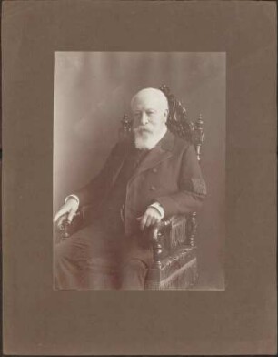 Großherzog Friedrich I., sitzend, Kniestück.