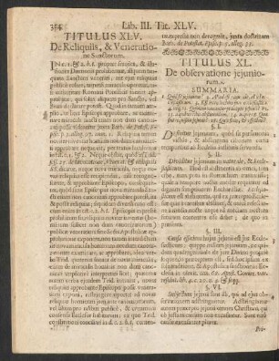 Titulus XL. [XLVI.] De observatione jejuniorum