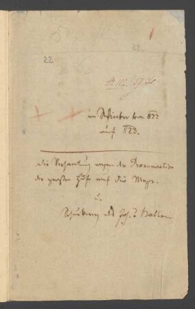 Konversationsheft 23 (7. - 11. Februar 1823)