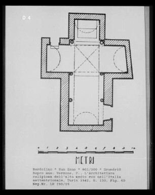 Grundriss der Kirche San Zeno
