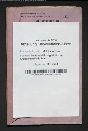 Erblasser: Schmidt, Heinrich; Erblasser: Schmidt, Amalie, geb. Schliffel: