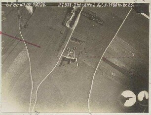 Flakbatterie bei Sendling (mit Einzeichnungen) (1400 m)