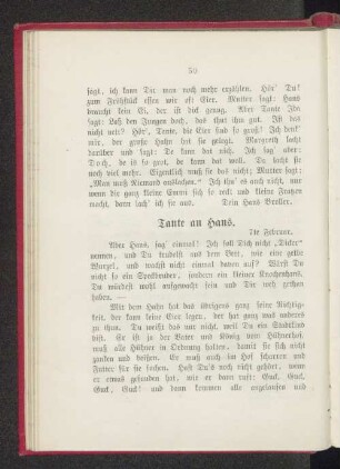 Tante an Hans.