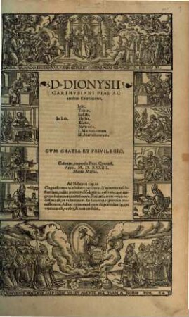 D. Dionysii Carthvsiani Piae Ac eruditae Enarrationes In Lib. Iob, Tobiae, Iudith, Hester, Esdrae, Nehemiae, I. Machabaeorum, II. Machabaeorum