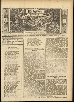 Ausgabe vom Sonntag, den 03. Januar 1909.