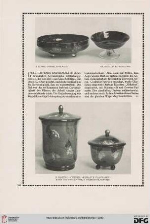Geschliffenes und bemaltes Glas