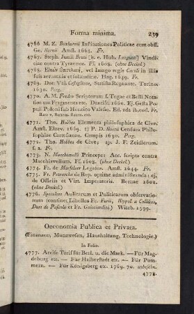 239-264, Oeconomia Publica et Privata - Litterae elegantiores