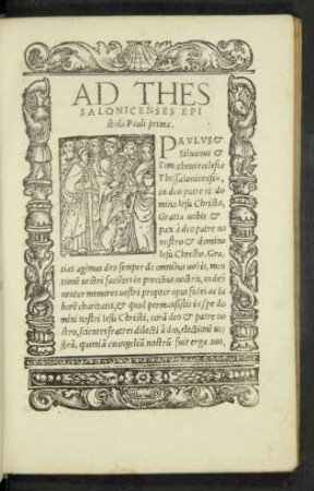 Ad Thessalonicenses Epistola Pauli prima.