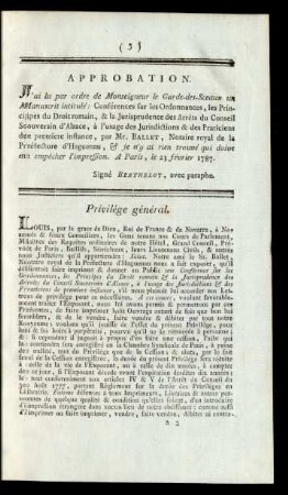 Privilége général