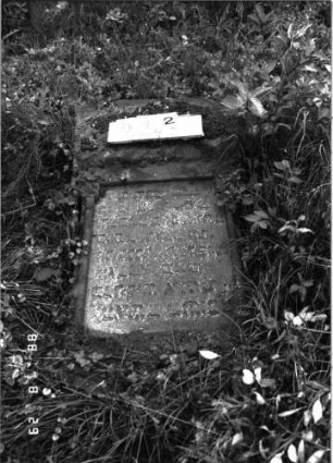 Grabstein 942 (Index: 100099172) Maße HxBxT: 149x54x12 cm: Grabstein 942
