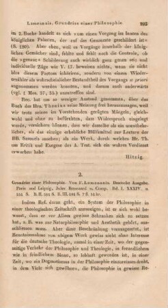 293-323 Grundriss einer Philosophie : von F. Lamennais