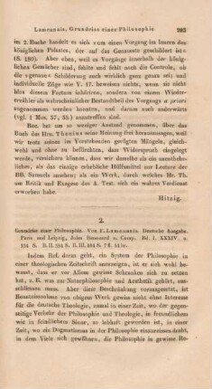 293-323 Grundriss einer Philosophie : von F. Lamennais