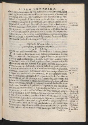 Cap. XXV. [XXVI.] Di Paolo di Santa fede. Conversione, e Battesimo di Paolo