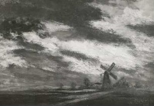 Landschaft mit Windmühle