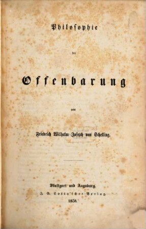 Friedrich Wilhelm Joseph von Schellings sämmtliche Werke, 2,4. Philosophie der Offenbarung ; T. 2