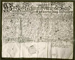 Urkunde der Wollenweberzunft, 1774