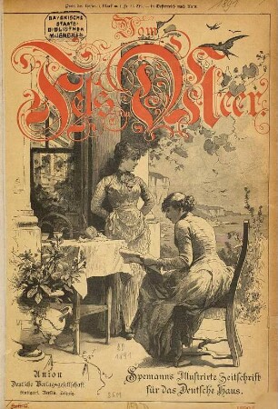 Vom Fels zum Meer : Spemann's illustrirte Zeitschrift für das deutsche Haus. [20]. 1891