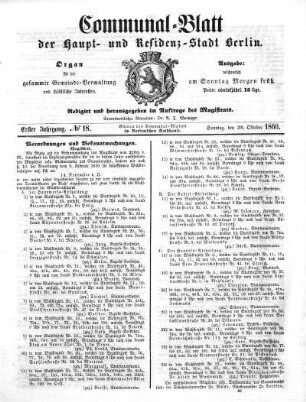 1860,18: No. 18, 28. Oktober 1860