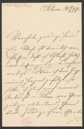 Brief an Mariette von Roell : 18.09.1897