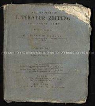 Allgemeine Literatur-Zeitung, Jg. 1827 Oktober-November und Register