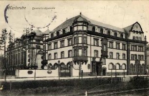 Postkartenalbum. "Karlsruhe". Badisches Generallandesarchiv