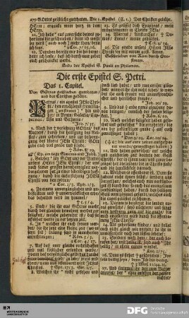 Die erste Epistel S. Petri.