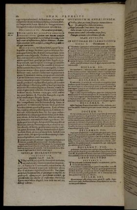 Senecæ Declamationum Fragmentum.