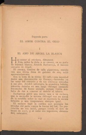 Segunda parte - El amor contra el odio