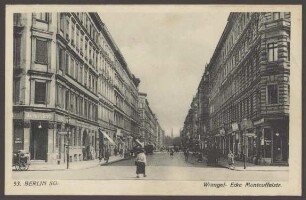 Ansichtskarte Wrangelstraße, Ecke Manteuffelstraße