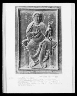 Bronzetür mit Heiligen und der Passion Christi: Der heilige Thomas