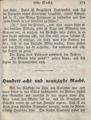 Hundert acht und neunzigste Nacht